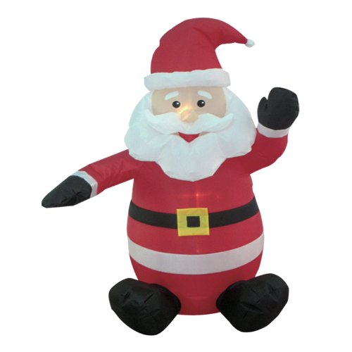 4-foot Christmas Inflatable Santa Claus Blow-Up Yard Decoration