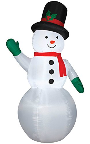 Gemmy Industries Multicolored Fabric Light Show Snowman Christmas Inflatable