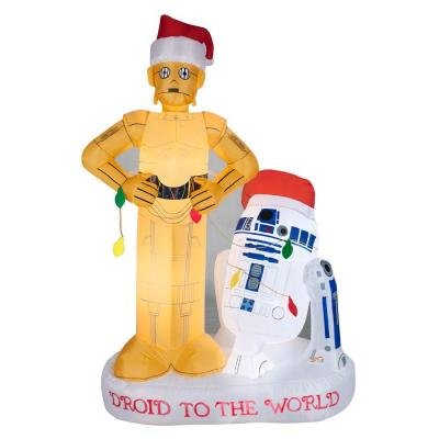 Christmas Inflatable Star Wars Airblown 5.5ft R2D2 and C2PO Scene